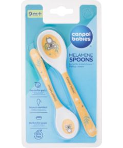 Canpol Exotic Animals / Melamine Spoons 2pc 9m+ Yellow