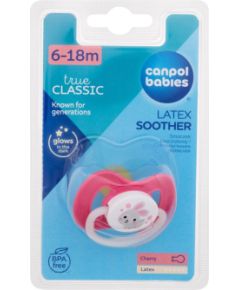 Canpol Bunny & Company / Latex Soother 1pc Pink 6-18m