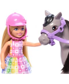 Lalka Barbie Mattel Chelsea Lalka + kucyk HTK29