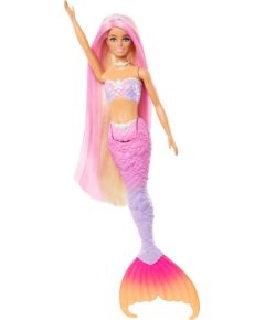 Lalka Barbie Mattel Malibu Syrenka Zmiana koloru HRP97