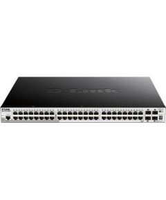 Switch D-Link DGS-1510-52XMP 52-Port Gigabit Stackable PoE Smart Managed Switch including 4 10G SFP+, 370W PoE budget