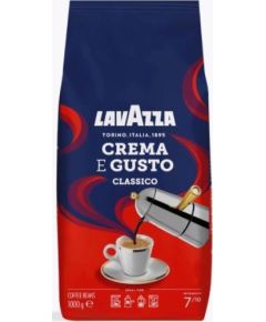Kafijas pupiņas Lavazza Crema e Gusto - Classico 1 kg Kafijas kapsulas, kafija