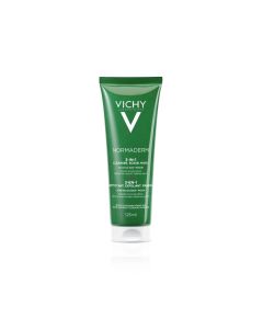 Vichy Normaderm 3-In-1 Scrub + Cleanser + Mask 125 ml. līdzeklis problemātiskai ādai