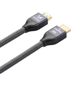 Wozinsky Возинский кабель HDMI 2.1 8K 60 Гц 48 Гбит|с | 4K 120 Гц | 2K 144 Гц 2 м серебристый (WHDMI-20)