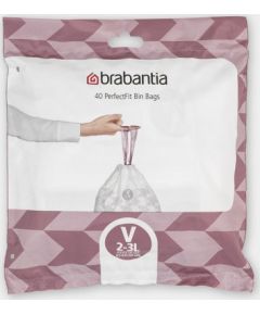 BRABANTIA atkritumu tvertņu maisiņi, 2-3 l,  (40 gab) - 100253