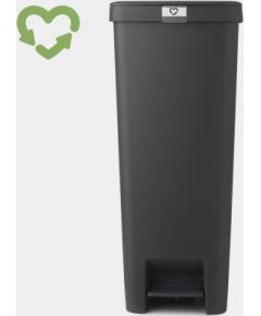 BRABANTIA atkritumu tvertne StepUp ar pedāli, 40l, dark grey - 800023