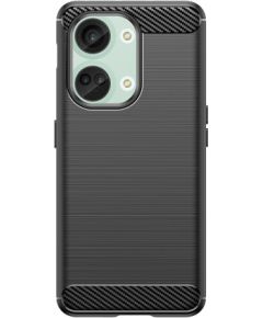 Carbon Case silikona maciņš priekš OnePlus Ace 2V|OnePlus Nord 3 - melns