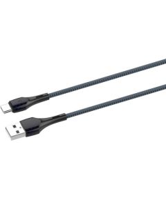 LDNIO LS522  USB - USB-C 2m Cable (Grey-Blue)