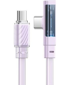 Cable USB-C to USB-C Mcdodo CA-3454 90 Degree 1.8m with LED (purple)