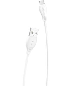 USB to USB-C cable Dudao L4T 2.4A 1m (white)