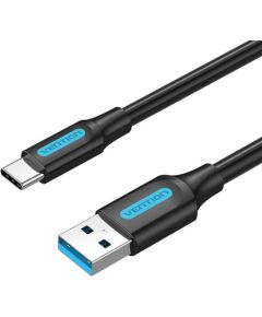 USB 3.0 A to USB-C Cable Vention COZBG 1.5m Black PVC