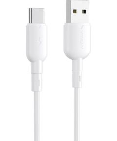 USB to USB-C cable Vipfan Colorful X11, 3A, 1m (white)