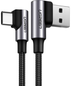 Ugreen USB - USB Typ C угловой кабель Quick Charge 3.0 QC3.0 3 A 2 м серый (US176 20857)