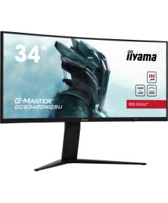 iiyama G-Master GCB3480WQSU-B1, gaming monitor - 34 -  black, UWQHD, HDMI, DisplayPort, USB, Free-Sync, 180 Hz, HDR, curved, 180Hz panel