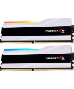 G.Skill DDR5 - 64GB - 6000 - CL - 30 (2x 32 GB) dual kit, RAM (white, F5-6000J3040G32GX2-TZ5RW, Trident Z5 RGB, INTEL XMP)