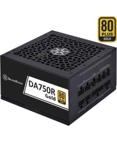 SilverStone SST-DA750R-GMA, PC power supply (black, 1x 12-pin ATX3.0, 4x PCIe, cable management, 750 watts)