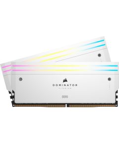 Corsair DDR5 - 32GB - 6400 - CL 32 (2x 16 GB) dual kit (white, CMP32GX5M2B6400C32W, Dominator Titanium, INTEL XMP)