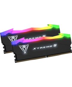 Patriot DDR5 - 48GB - 7600 - CL - 36 (2x 24 GB) dual kit, RAM (black, PVXR548G76C36K, Viper Xtreme 5 RGB, INTEL XMP)