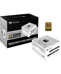 Thermaltake TT Toughpower GF3 Snow 1200W, PC power supply (white, 1x 12VHPWR, 5x PCIe, cable management, 1200 watts)