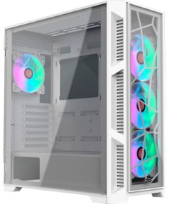 RAIJINTEK PONOS ULTRA WHITE TG4, tower case (white, front and side panels made of tempered glass)