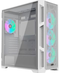 RAIJINTEK PONOS ULTRA WHITE MS4, tower case (white, side panel made of tempered glass)