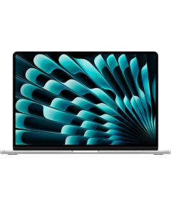 Apple MacBook Air (15) 2023, notebook (silver, M2, 10-core GPU, macOS, German, 256 GB SSD)