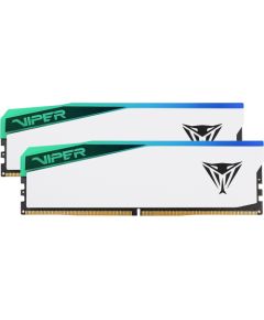 Patriot DDR5 - 64GB - 6200 - CL - 42 (2x 32 GB) dual kit, RAM (white, PVER564G62C42KW, Viper Elite 5 RGB, INTEL XMP, AMD EXPO)