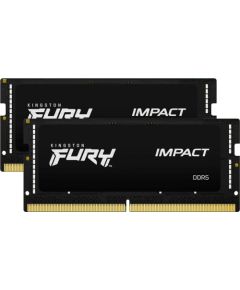Kingston DDR5 - 32GB - 6400 - CL - 38 (2x 16 GB) dual kit, RAM (black, KF564S38IBK2-32, Impact, INTEL XMP)