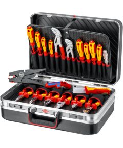 KNIPEX "Vision24" electric tool case, tool set (black, 20 pieces) Instrumentu kastes
