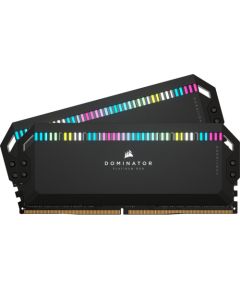 Corsair DDR5 - 64GB - 6600 - CL - 32 (2x 32 GB) dual kit, RAM (black, CMT64GX5M2B6600C32, Dominator Platinium, INTEL XMP)