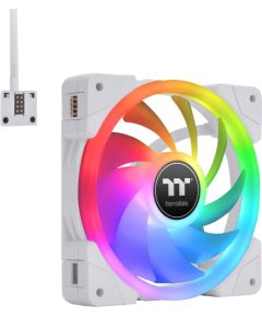 Thermaltake SWAFAN EX14 RGB PC Cooling Fan White TT Premium Edition, case fan (white, pack of 3, incl. controller)