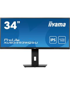 iiyama ProLite XUB3493WQSU-B5, LED monitor (86 cm (34 inch), black, QHD, 75 Hz, HDMI)