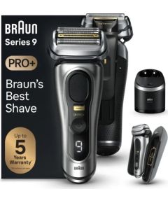 Skuveklis Braun Series 9 Pro+ 9577cc Wet&Dry edles metal