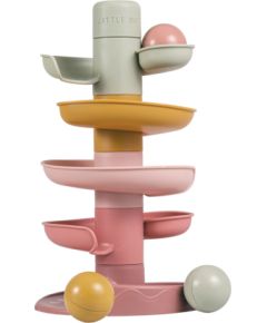 Little Dutch Spiral Tower Pink Art.2007439 Развивающая башня с шариками купить по выгодной цене в BabyStore.lv