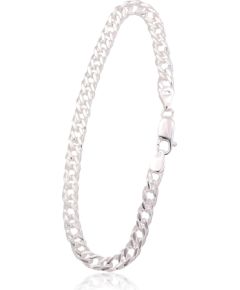 Серебряная цепочка Ромб 5.5 мм, алмазная обработка граней #2400090-bracelet, Серебро 925°, длина: 20 см, 8.4 гр.