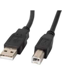 Lanberg CA-USBA-11CC-0010-BK USB cable 1 m 2.0 USB B Black