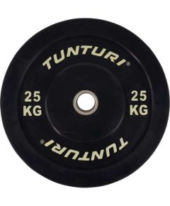 "Tunturi Bumper Plate" 25 kg melna