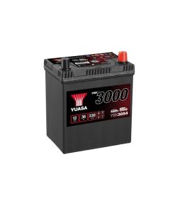 Akumulators YUASA 36Ah/330A YBX3000 SMF (Labais+) 187x127x227