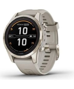 Garmin Fenix 7S Pro Sapphire Solar Edition Soft Gold/ Sand Beige