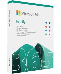 Microsoft 365 Family Retail Eng P10 1Year