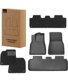 6-Piece Floor Mat for Tesla Baseus T-Space Series (black)