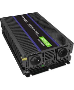 Qoltec strāvas pārveidotājs Monolith 6000 MS Wave | 12V uz 230V | 3000/6000W | USB