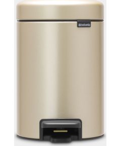 BRABANTIA atkritumu tvertne ar pedāli NewIcon, 3 l, Champagne - 304408