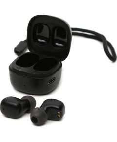 Platinet wireless earbuds PM1001B TWS, black (45923)