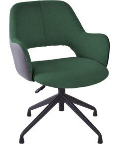 Task chair KENO without castors, green/grey