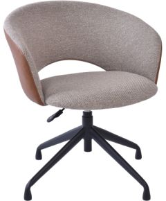 Task chair KARINA without castors, beige/light brown