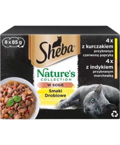 SHEBA Nature's Collection Poultry Flavors - wet cat food - 8x 85 g