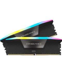 Corsair DDR5 - 64GB -  6000 - CL - 30 (2x 32 GB) dual kit, RAM (black, CMH64GX5M2B6000C30, Vengeance RGB, INTEL XMP)