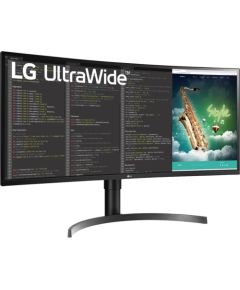LG 35WN75CP-B, LED monitor - 35 - black, UWQHD, IPS, HDMI, DisplayPort, USB-C, curved, 100Hz panel