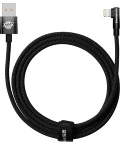 BASEUS MVP 2 ELBOW USB-A - LIGHTNING ANGLE CABLE 2M 2.4A BLACK
